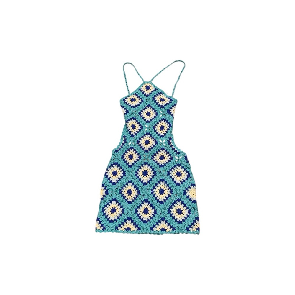 Debut crochet mini cover up dress